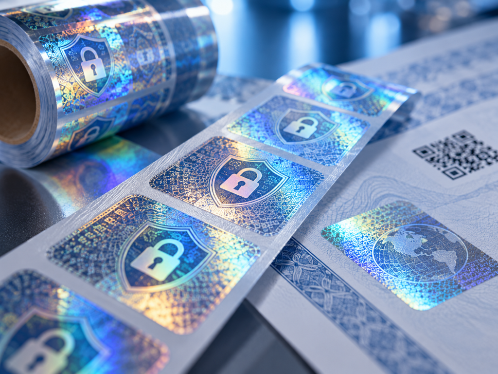 Étiquettes holographiques anti-contrefaçon